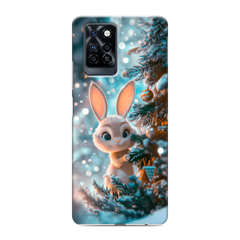Силиконовый противоударный чехол на Infinix Note 10 Pro с принтом Новый год Силиконовый противоударный чехол на Infinix Note 10 Pro с принтом Новый год