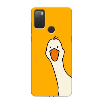Силиконовый чехол на Alcatel 3L (2021) с принтом Утка