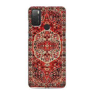 Силиконовый чехол на Alcatel 3L (2021) с принтом Ковер