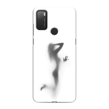 Силиконовый чехол на Alcatel 3L (2021) с принтом Силуэт