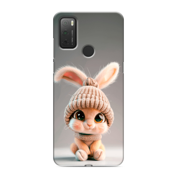 Силиконовый чехол на Alcatel 3L (2021) с принтом Кролик Силиконовый чехол на Alcatel 3L (2021) с принтом Кролик