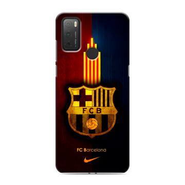 Силиконовый чехол на Alcatel 3L (2021) с принтом Барселона Barcelona