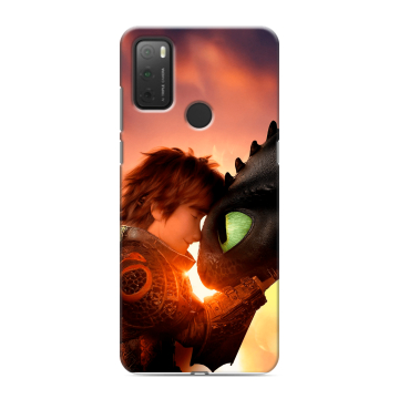 Силиконовый чехол на Alcatel 3L (2021) с принтом Как приручить дракона