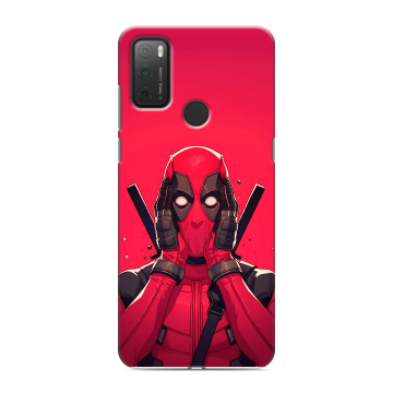 Силиконовый чехол на Alcatel 3L (2021) с принтом Дедпул Deadpool