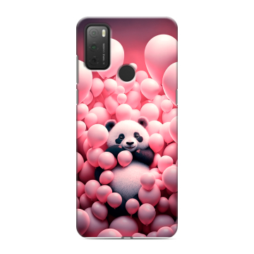 Силиконовый чехол на Alcatel 3L (2021) с принтом Панда