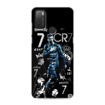 Силиконовый чехол на Alcatel 3L (2021) с принтом Реал Роналдо