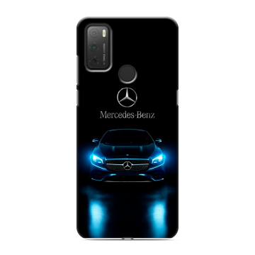 Силиконовый чехол на Alcatel 3L (2021) с принтом Mercedes Мерседес