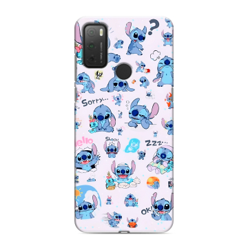Силиконовый чехол на Alcatel 3L (2021) с принтом Лило и Стич