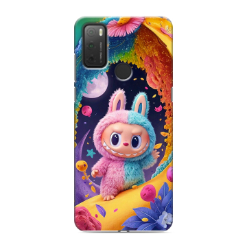 Силиконовый чехол на Alcatel 3L (2021) с принтом Labubu Лабубу