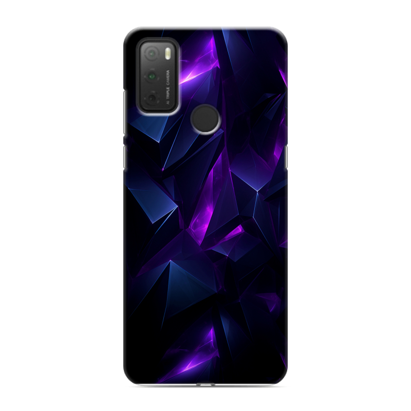Силиконовый чехол на Alcatel 3L (2021) с принтом Абстракиция Силиконовый чехол на Alcatel 3L (2021) с принтом Абстракиция