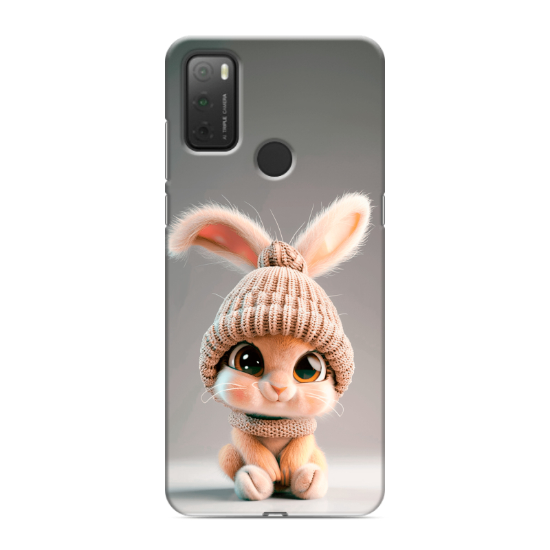 Силиконовый чехол на Alcatel 3L (2021) с принтом Кролик Силиконовый чехол на Alcatel 3L (2021) с принтом Кролик