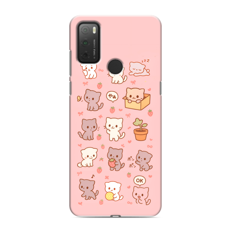Силиконовый чехол на Alcatel 3L (2021) с принтом Hello Kitty Хелоу Кити Силиконовый чехол на Alcatel 3L (2021) с принтом Hello Kitty Хелоу Кити