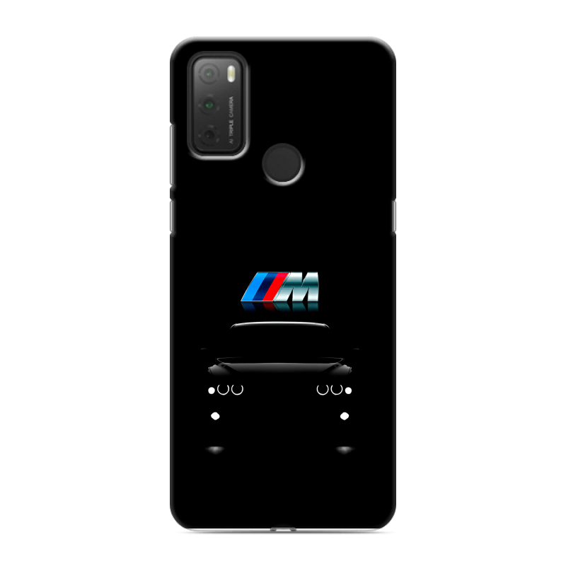 Силиконовый чехол на Alcatel 3L (2021) с принтом БМВ BMW Силиконовый чехол на Alcatel 3L (2021) с принтом БМВ BMW