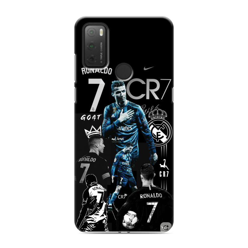 Силиконовый чехол на Alcatel 3L (2021) с принтом Реал Роналдо Силиконовый чехол на Alcatel 3L (2021) с принтом Реал Роналдо