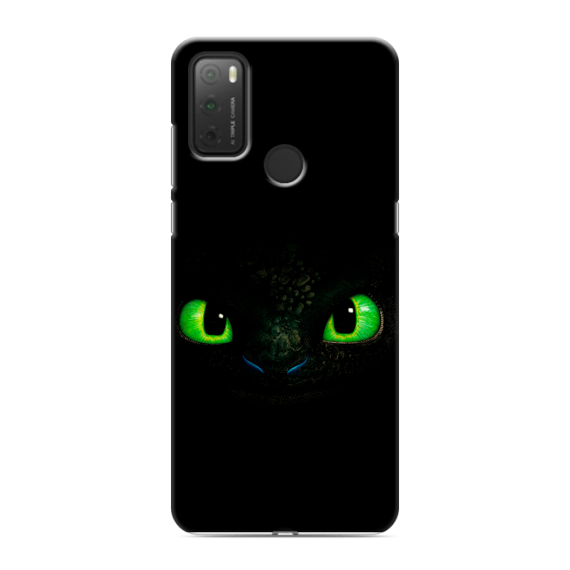 Силиконовый чехол на Alcatel 3L (2021) с принтом Как приручить дракона Силиконовый чехол на Alcatel 3L (2021) с принтом Как приручить дракона