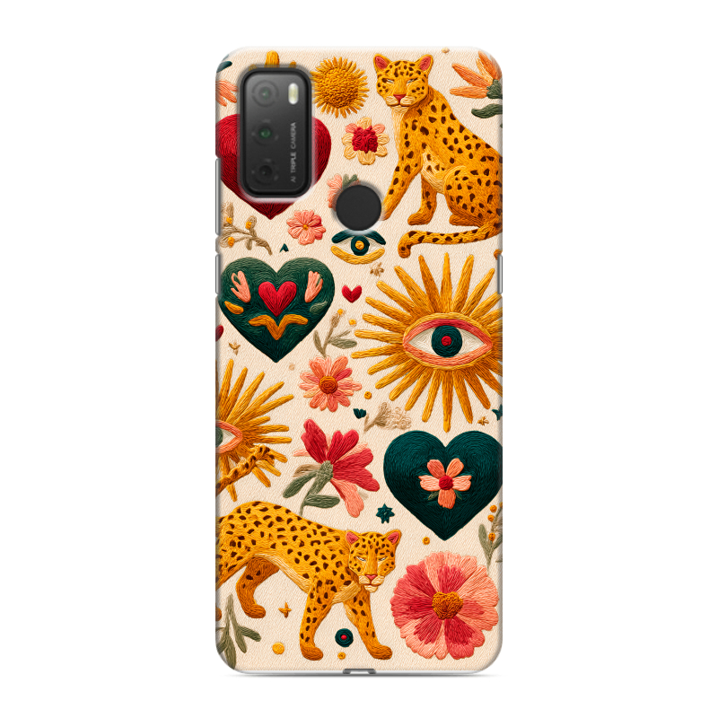 Силиконовый чехол на Alcatel 3L (2021) с принтом Модный принт Силиконовый чехол на Alcatel 3L (2021) с принтом Модный принт