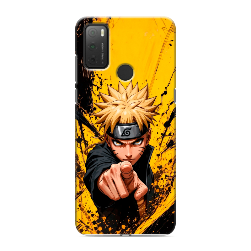 Силиконовый чехол на Alcatel 3L (2021) с принтом Naruto Наруто Силиконовый чехол на Alcatel 3L (2021) с принтом Naruto Наруто