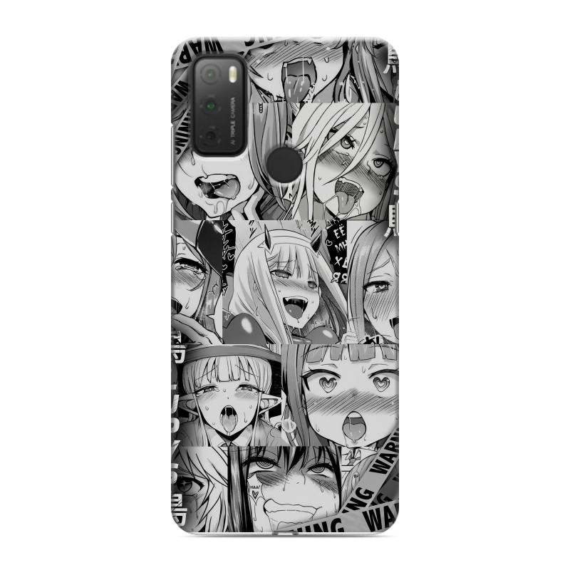 Силиконовый чехол на Alcatel 3L (2021) с принтом Ahegao Ахегао Аниме Силиконовый чехол на Alcatel 3L (2021) с принтом Ahegao Ахегао Аниме