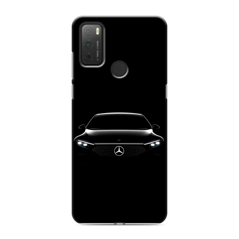 Силиконовый чехол на Alcatel 3L (2021) с принтом Mercedes Мерседес Силиконовый чехол на Alcatel 3L (2021) с принтом Mercedes Мерседес