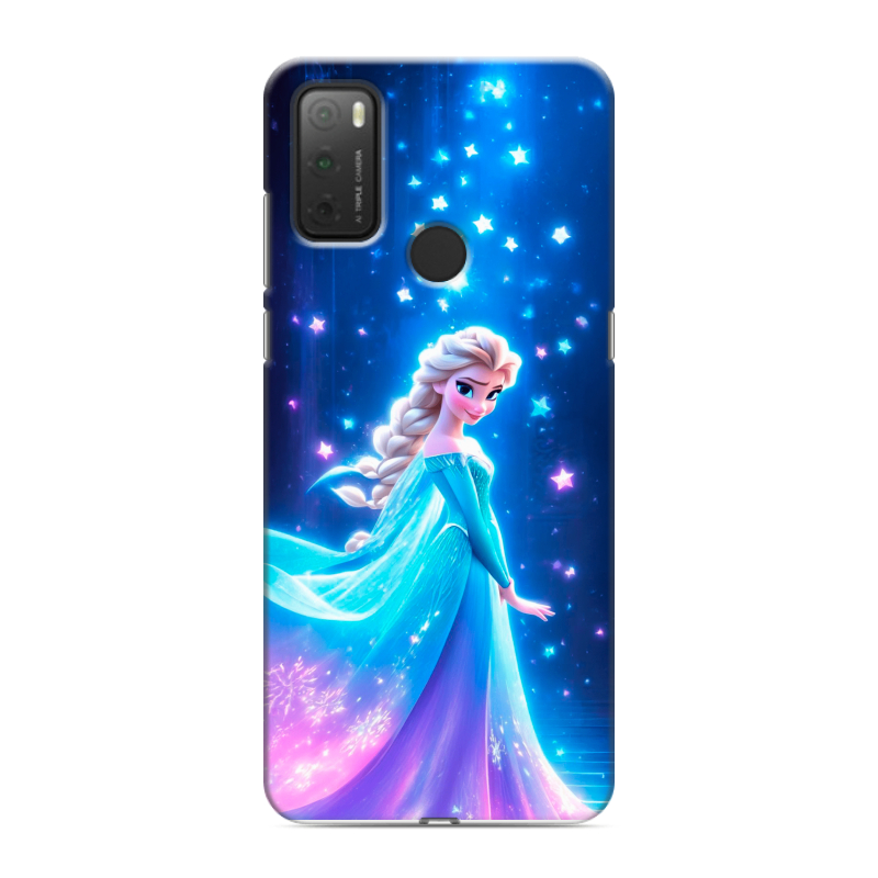 Силиконовый чехол на Alcatel 3L (2021) с принтом Холодное сердце Frozen Силиконовый чехол на Alcatel 3L (2021) с принтом Холодное сердце Frozen
