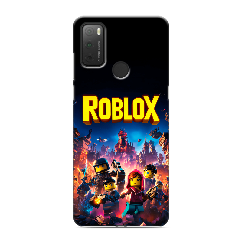 Силиконовый чехол на Alcatel 3L (2021) с принтом Roblox Роблокс Силиконовый чехол на Alcatel 3L (2021) с принтом Roblox Роблокс