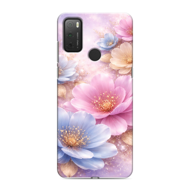 Силиконовый чехол на Alcatel 3L (2021) с принтом женский Силиконовый чехол на Alcatel 3L (2021) с принтом женский