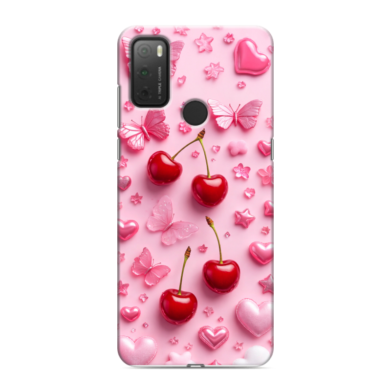 Силиконовый чехол на Alcatel 3L (2021) с принтом для девочек Силиконовый чехол на Alcatel 3L (2021) с принтом для девочек