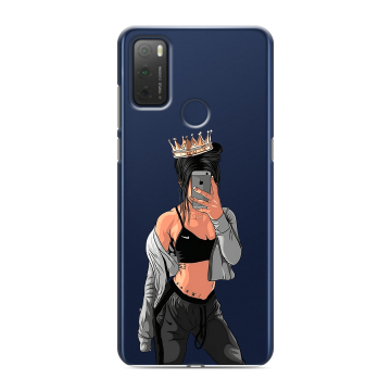 Силиконовый чехол на TCL 20Y с принтом Женские принты Силиконовый чехол на TCL 20Y с принтом Женские принты