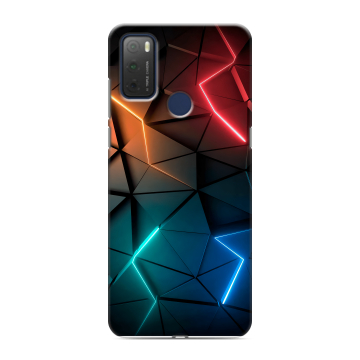 Силиконовый чехол на TCL 20Y с принтом Абстракция неон Силиконовый чехол на TCL 20Y с принтом Абстракция неон