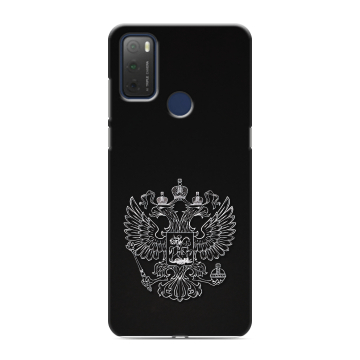Силиконовый чехол на TCL 20Y с принтом Герб России Силиконовый чехол на TCL 20Y с принтом Герб России