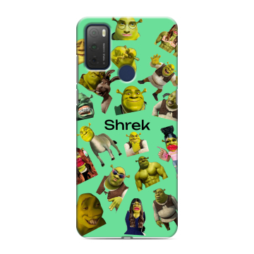 Силиконовый чехол на TCL 20Y с принтом Шрек Shrek