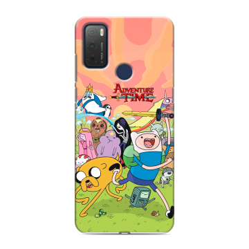 Силиконовый чехол на TCL 20Y с принтом Adventure time Время приключений
