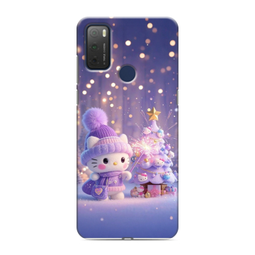 Силиконовый чехол на TCL 20Y с принтом Новый год