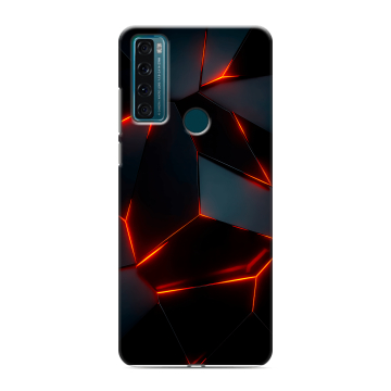 Силиконовый чехол на TCL 20 SE с принтом Яркие абстракции