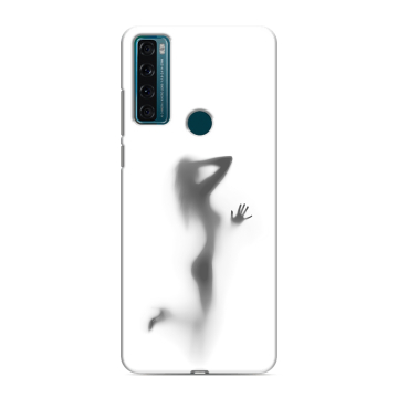 Силиконовый чехол на TCL 20 SE с принтом Силуэт