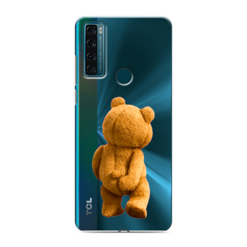 Силиконовый чехол на TCL 20 SE с принтом Медведь Силиконовый чехол на TCL 20 SE с принтом Медведь