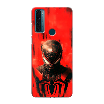 Силиконовый чехол на TCL 20 SE с принтом человек паук spiderman Силиконовый чехол на TCL 20 SE с принтом человек паук spiderman