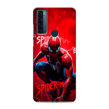 Силиконовый чехол на TCL 20 SE с принтом Spiderman Человек паук Силиконовый чехол на TCL 20 SE с принтом Spiderman Человек паук