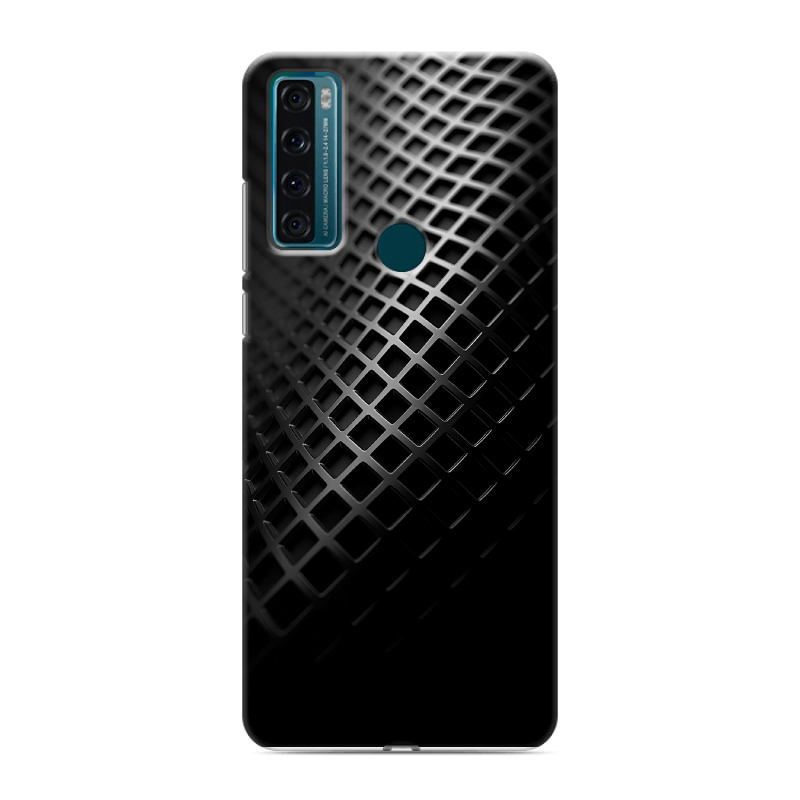 Силиконовый чехол на TCL 20 SE с принтом Текстура металла Силиконовый чехол на TCL 20 SE с принтом Текстура металла