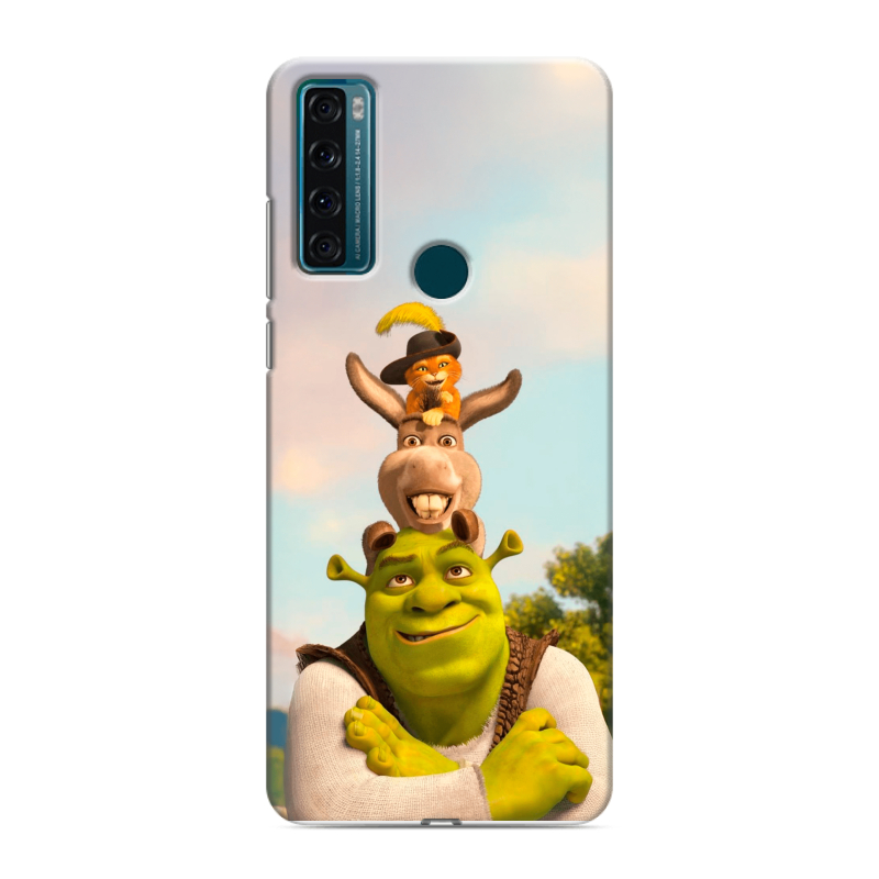Силиконовый чехол на TCL 20 SE с принтом Шрек Shrek Силиконовый чехол на TCL 20 SE с принтом Шрек Shrek