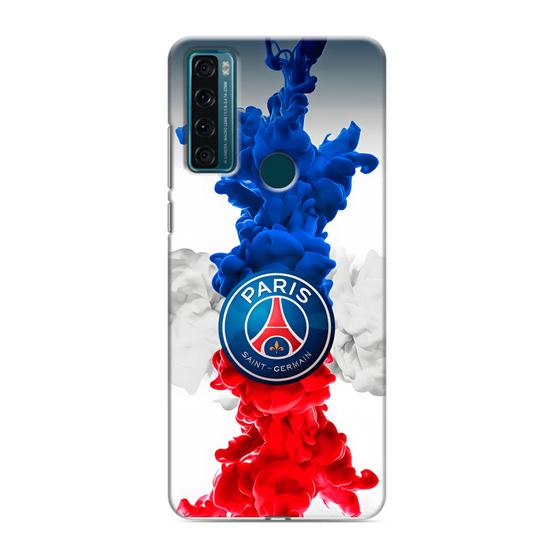 Силиконовый чехол на TCL 20 SE с принтом PSG ПСЖ Силиконовый чехол на TCL 20 SE с принтом PSG ПСЖ