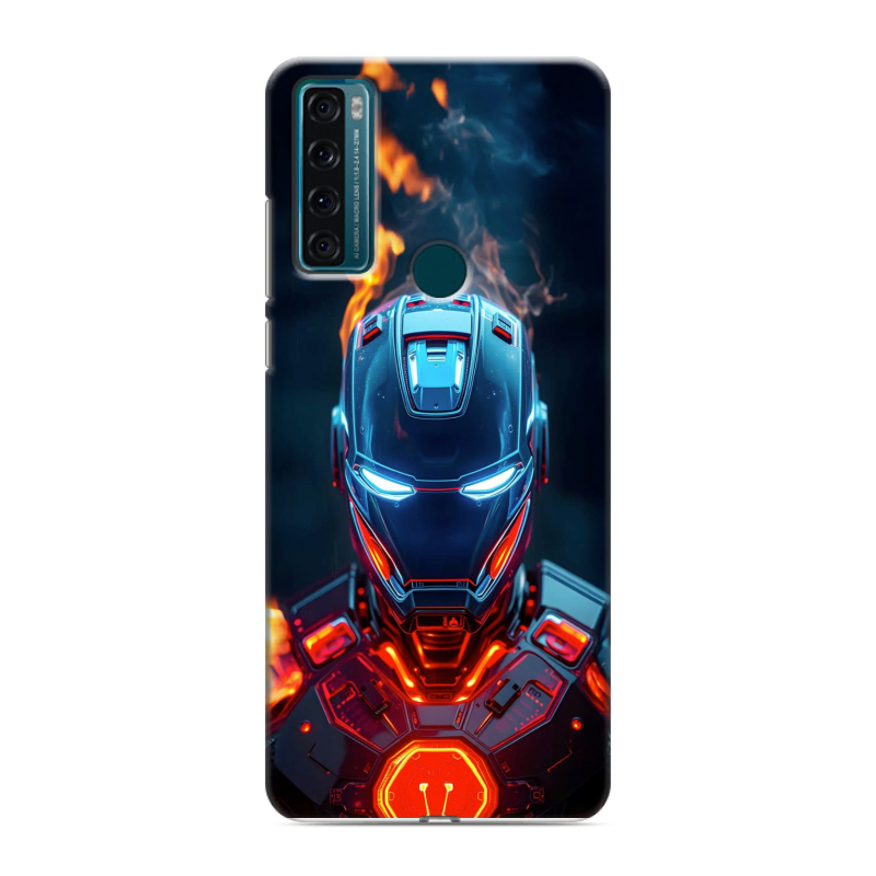 Силиконовый чехол на TCL 20 SE с принтом IronMan Железный человек Силиконовый чехол на TCL 20 SE с принтом IronMan Железный человек