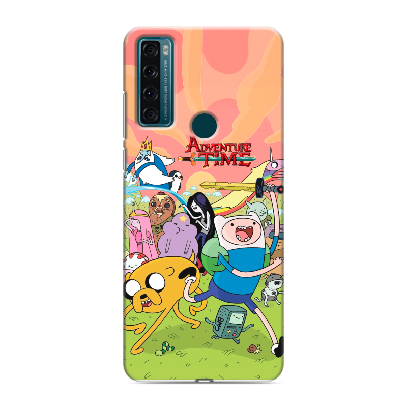 Силиконовый чехол на TCL 20 SE с принтом Adventure time Время приключений Силиконовый чехол на TCL 20 SE с принтом Adventure time Время приключений