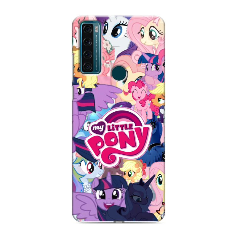 Силиконовый чехол на TCL 20 SE с принтом My little pony Дружба чудо Силиконовый чехол на TCL 20 SE с принтом My little pony Дружба чудо