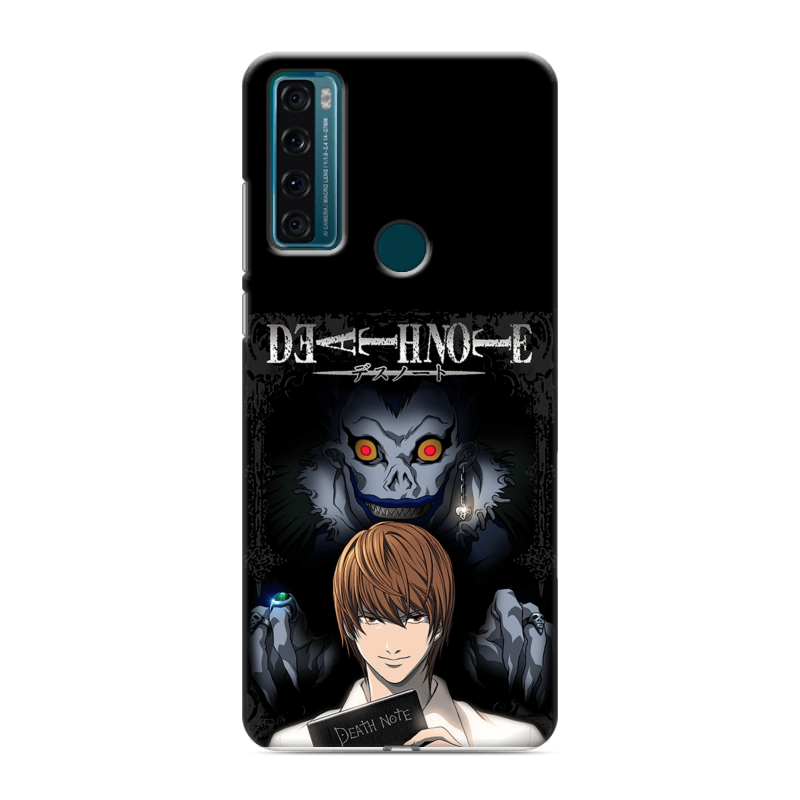 Силиконовый чехол на TCL 20 SE с принтом Death note Тетрадь смерти Силиконовый чехол на TCL 20 SE с принтом Death note Тетрадь смерти