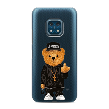 Силиконовый противоударный чехол на Nokia XR20 с принтом Мишка
