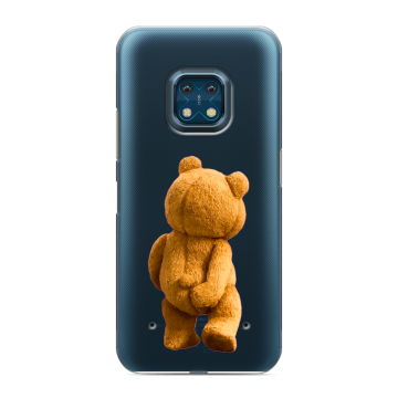 Силиконовый противоударный чехол на Nokia XR20 с принтом Медведь