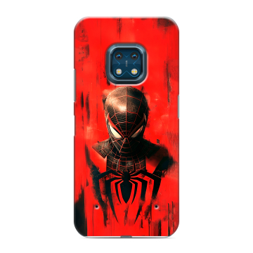 Силиконовый противоударный чехол на Nokia XR20 с принтом человек паук spiderman