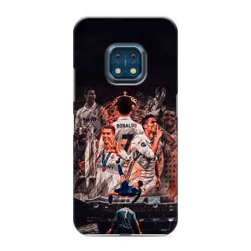 Силиконовый противоударный чехол на Nokia XR20 с принтом Реал Роналдо Real Ronaldo Силиконовый противоударный чехол на Nokia XR20 с принтом Реал Роналдо Real Ronaldo