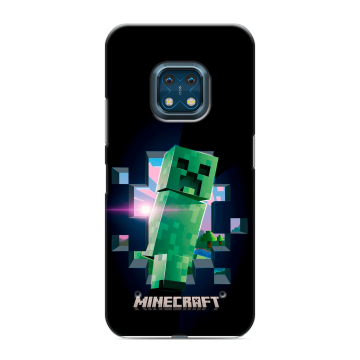 Силиконовый противоударный чехол на Nokia XR20 с принтом Майнкрафт Minecraft
